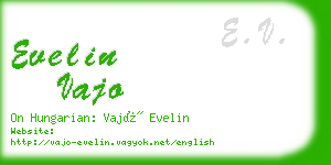 evelin vajo business card